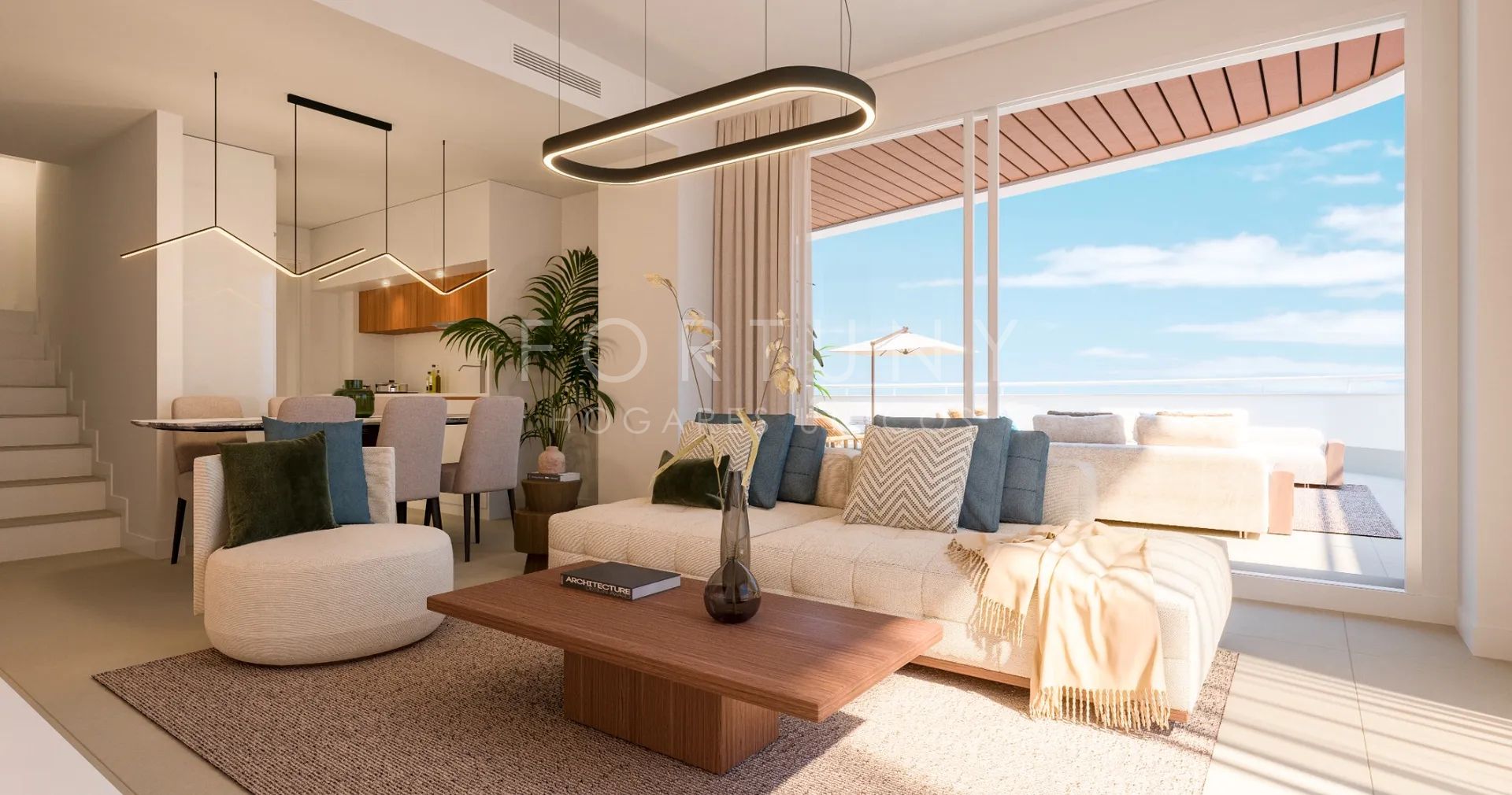 Living room of Flat for sale in Torrox  with Air Conditioner, Heating and Terrace