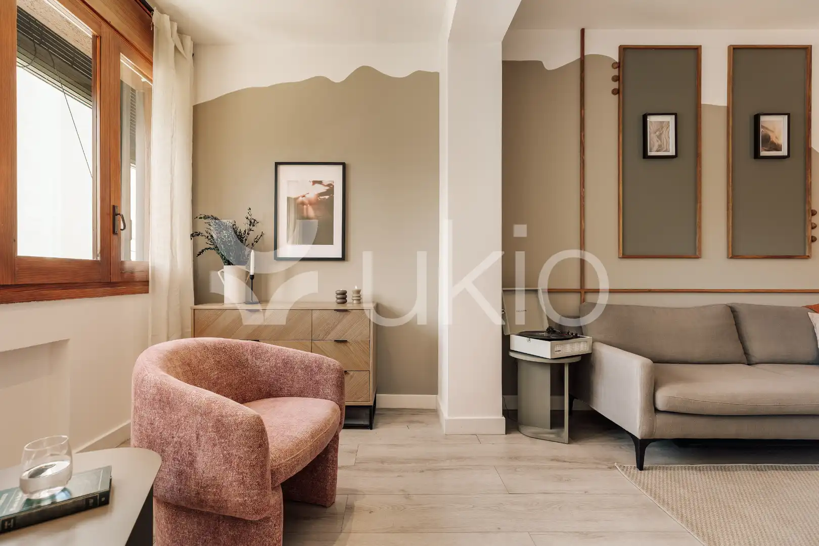 Sala d'estar de Apartament de lloguer en Barcelona amb Aire condicionat, Calefacció i Moblat