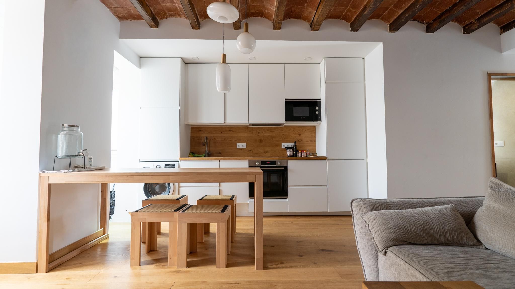 Kitchen of Apartment for sale in  Barcelona Capital