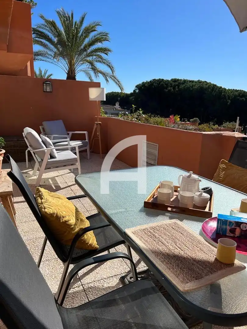 Terrace of Flat for rent in Marbella  with Air Conditioner, Heating and Swimming Pool