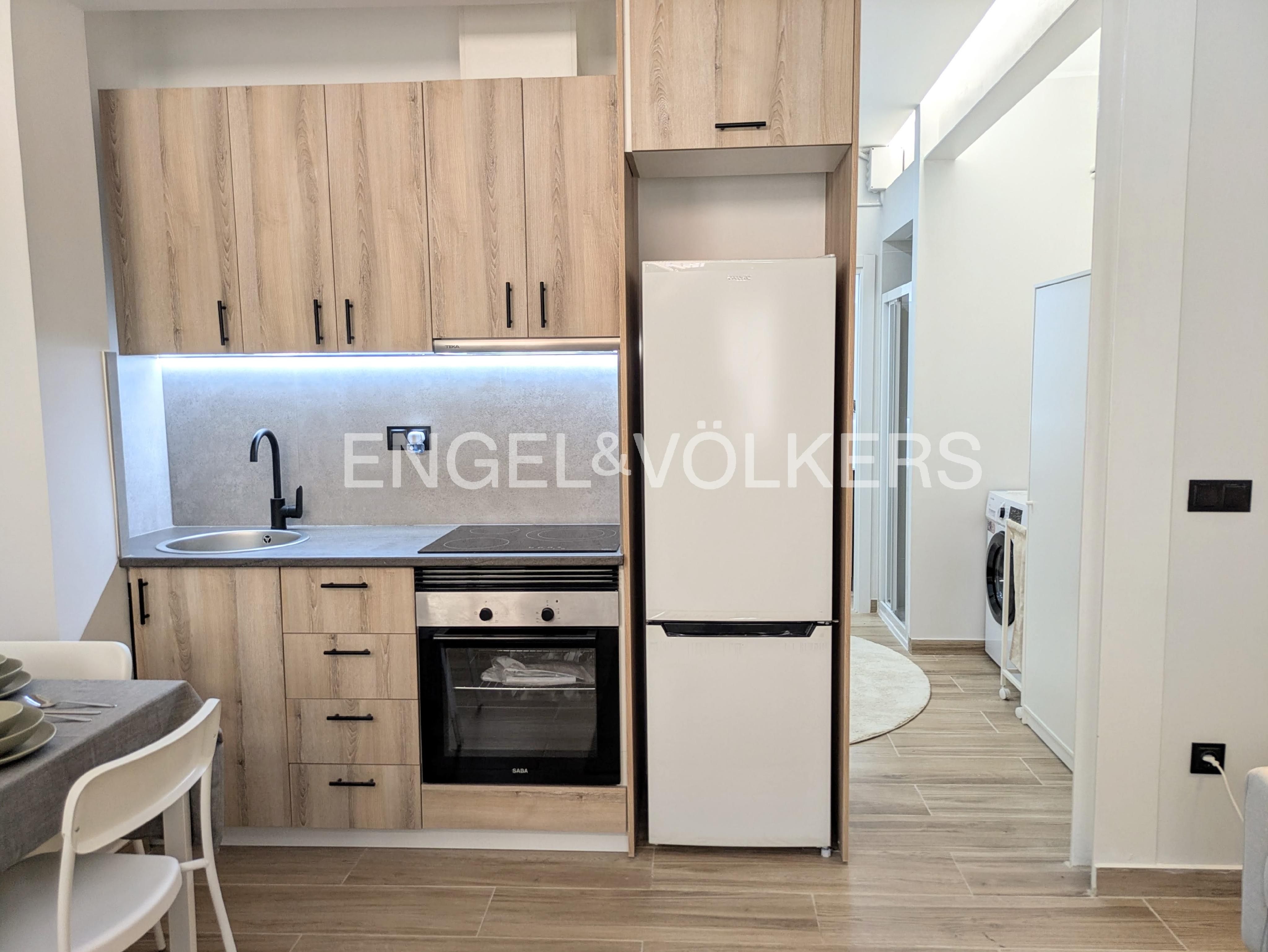 Kitchen of Apartment for sale in  Barcelona Capital  with Air Conditioner, Heating and Parquet flooring