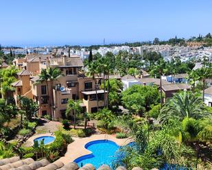 Exterior view of Duplex for sale in Estepona  with Terrace and Swimming Pool