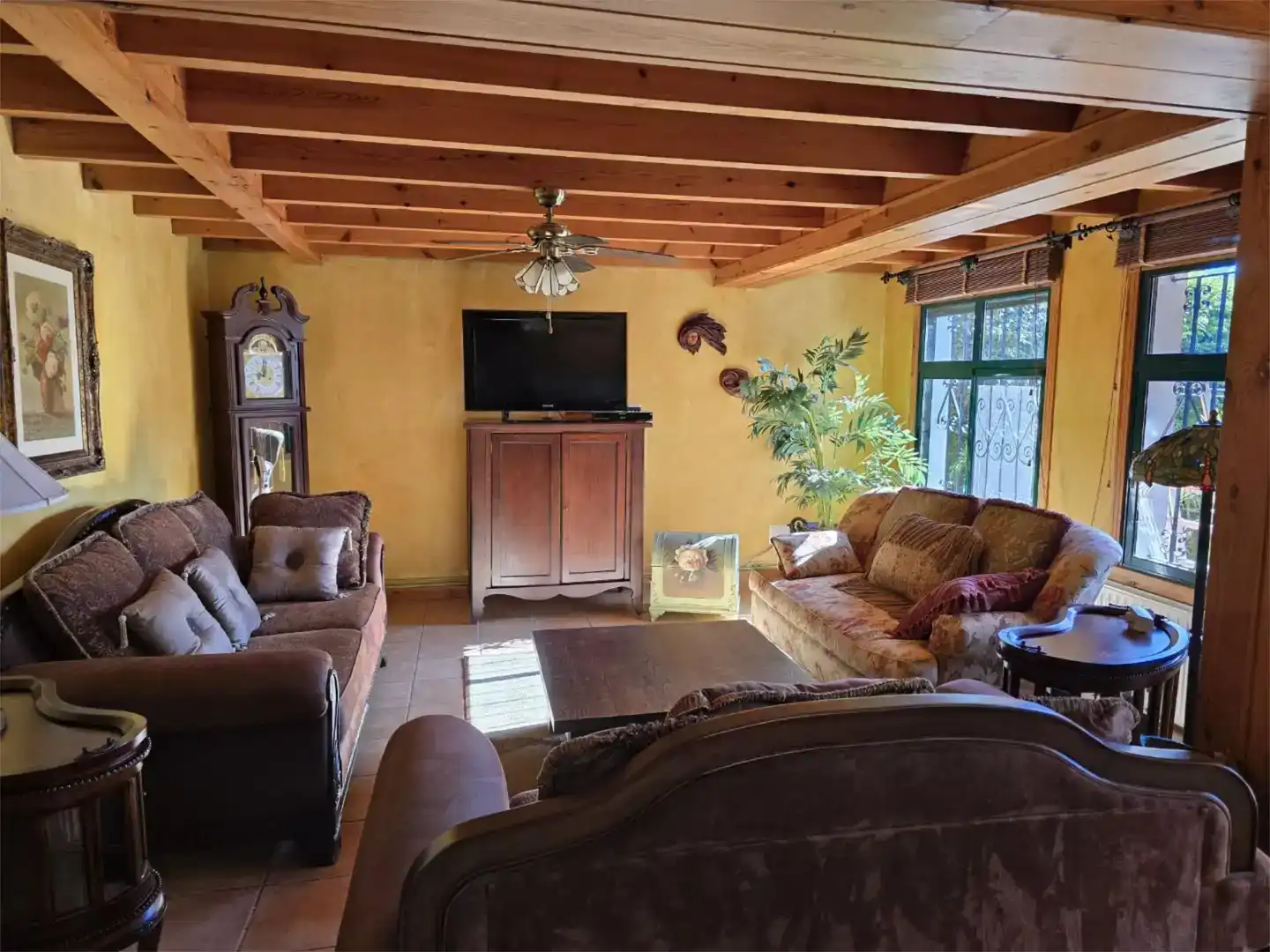 Living room of Flat for sale in Oleiros  with Private garden, Furnished and Balcony