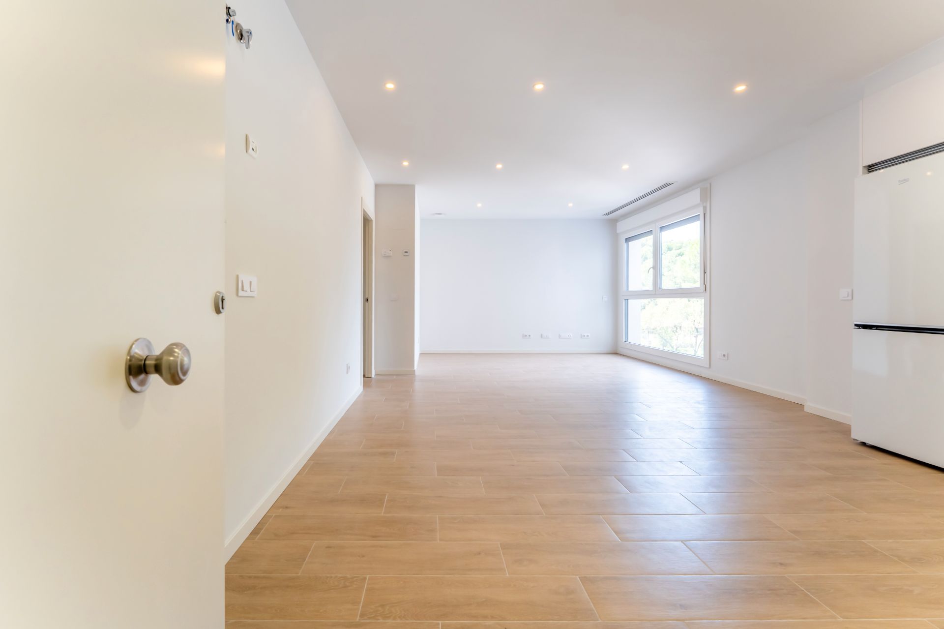 Sala d'estar de Pis de lloguer en  Madrid Capital amb Aire condicionat, Forn i Rentadora