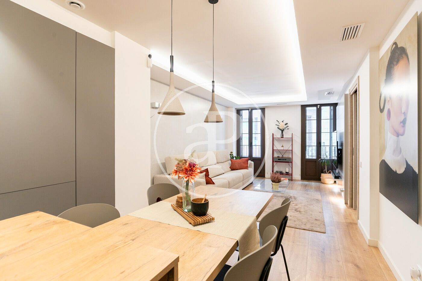 Living room of Flat for sale in  Barcelona Capital  with Air Conditioner, Heating and Terrace