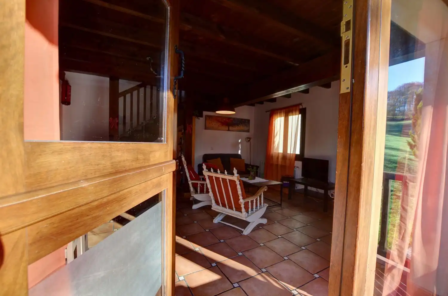 Living room of Houses for sale in Cangas de Onís  with Heating, Terrace and Swimming Pool
