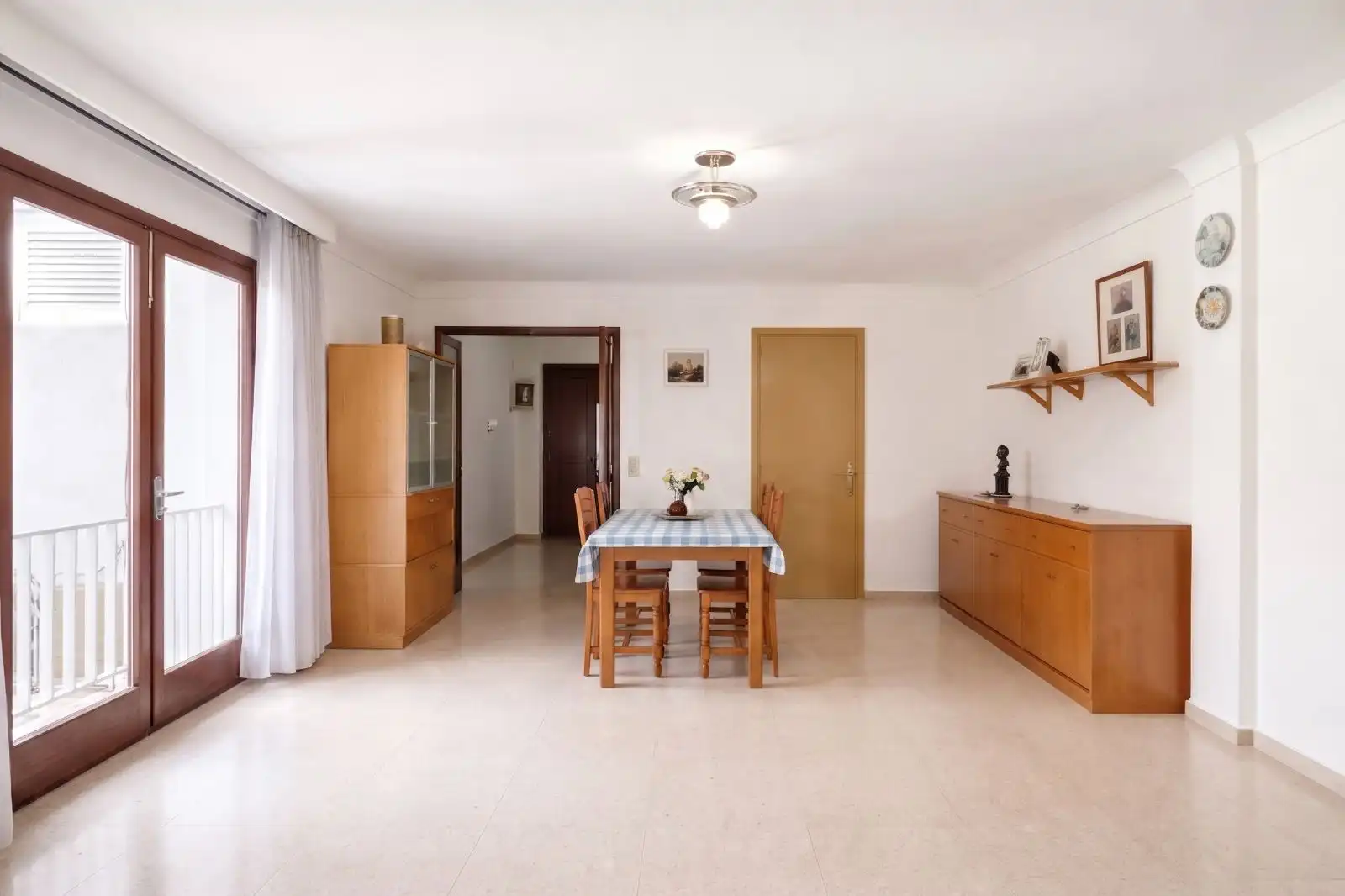 Esszimmer von Wohnungen zum Verkauf in Pollença mit Privatgarten, Terrasse und Abstellraum