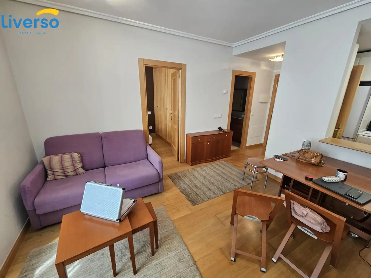 Living room of Flat for sale in Burgos  with Furnished