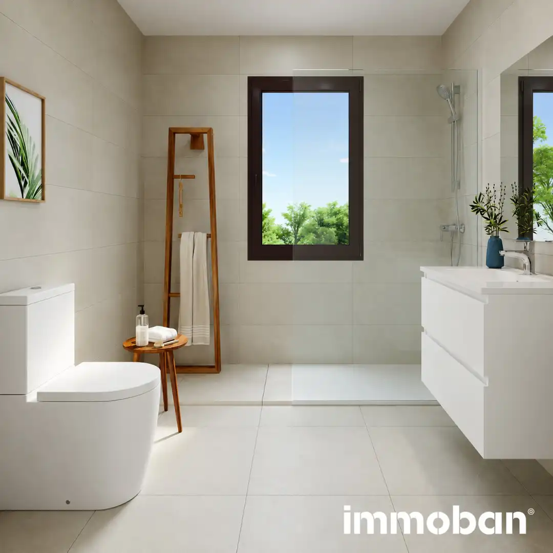 Baño de Casa adosada en venta en Calafell con Jardín privado, Parquet y Terraza