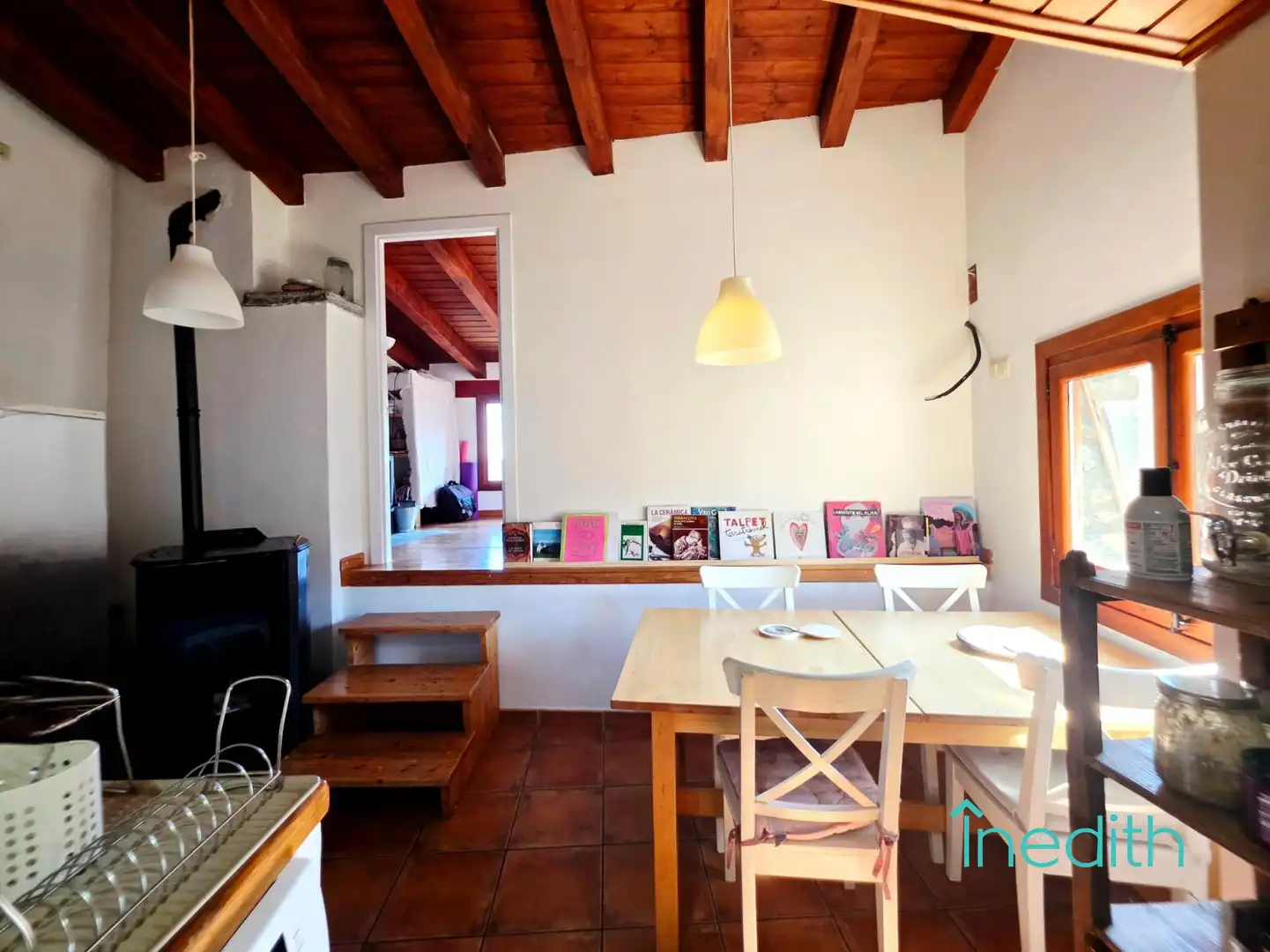 Menjador de Casa o xalet en venda en El Pont de Bar amb Aire condicionat, Jardí privat i Terrassa