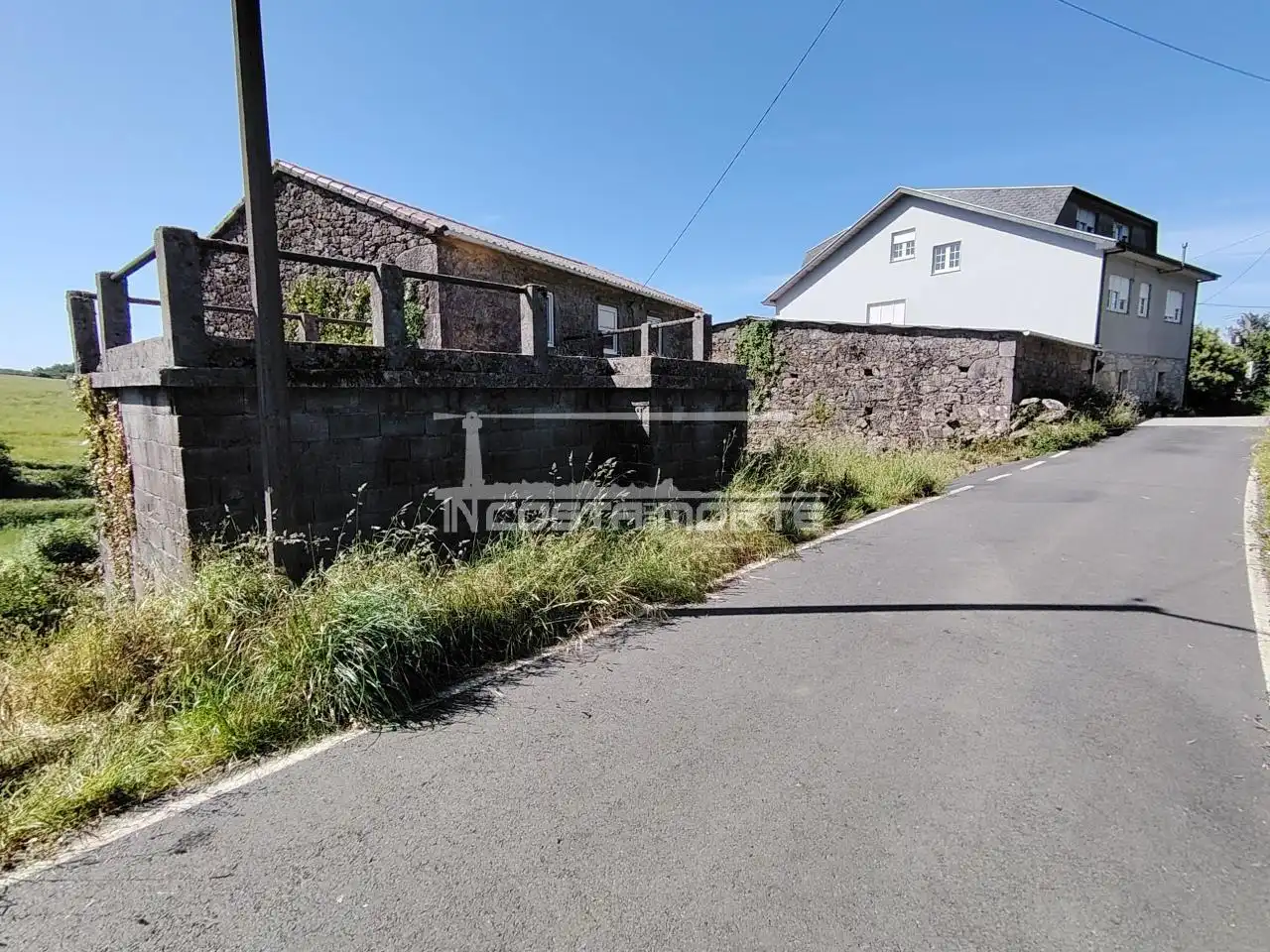 Vista exterior de Casa o chalet en venta en Dumbría con Jardín privado