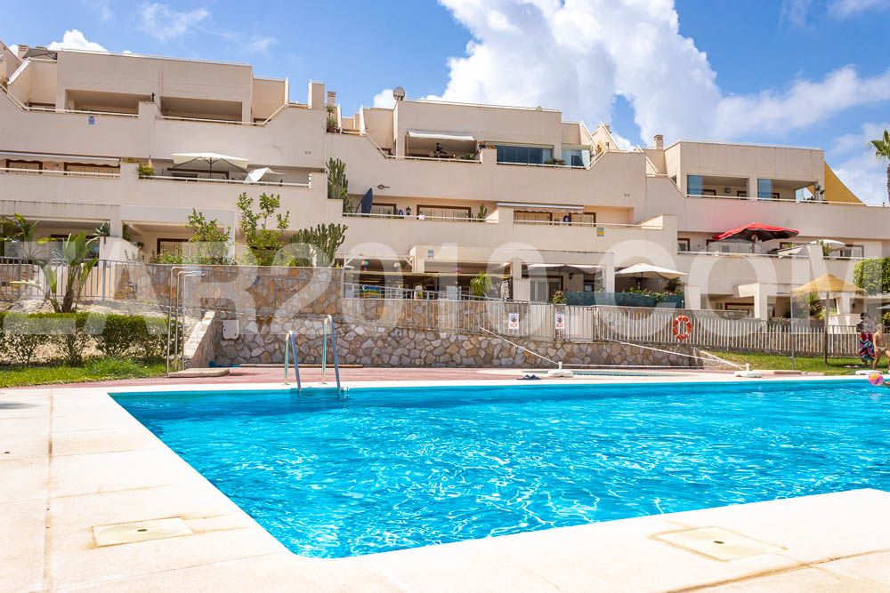 Exterior view of Flat for sale in Garrucha  with Terrace, Storage room and Furnished