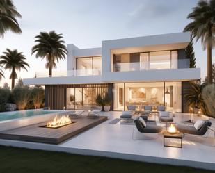 Terrassa de Casa o xalet en venda en Marbella amb Aire condicionat, Jardí privat i Piscina