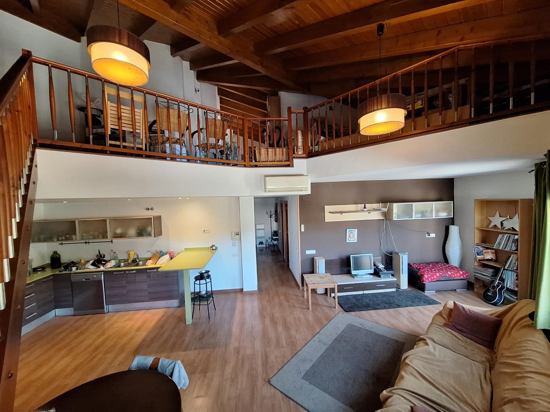 Living room of Duplex for sale in La Torre de Claramunt  with Air Conditioner, Heating and Parquet flooring