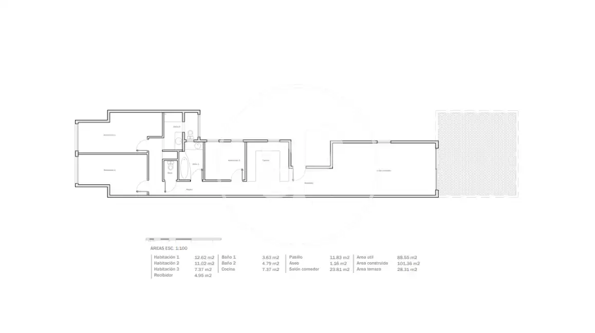Attic for sale in Barcelona  with Air Conditioner, Heating and Terrace