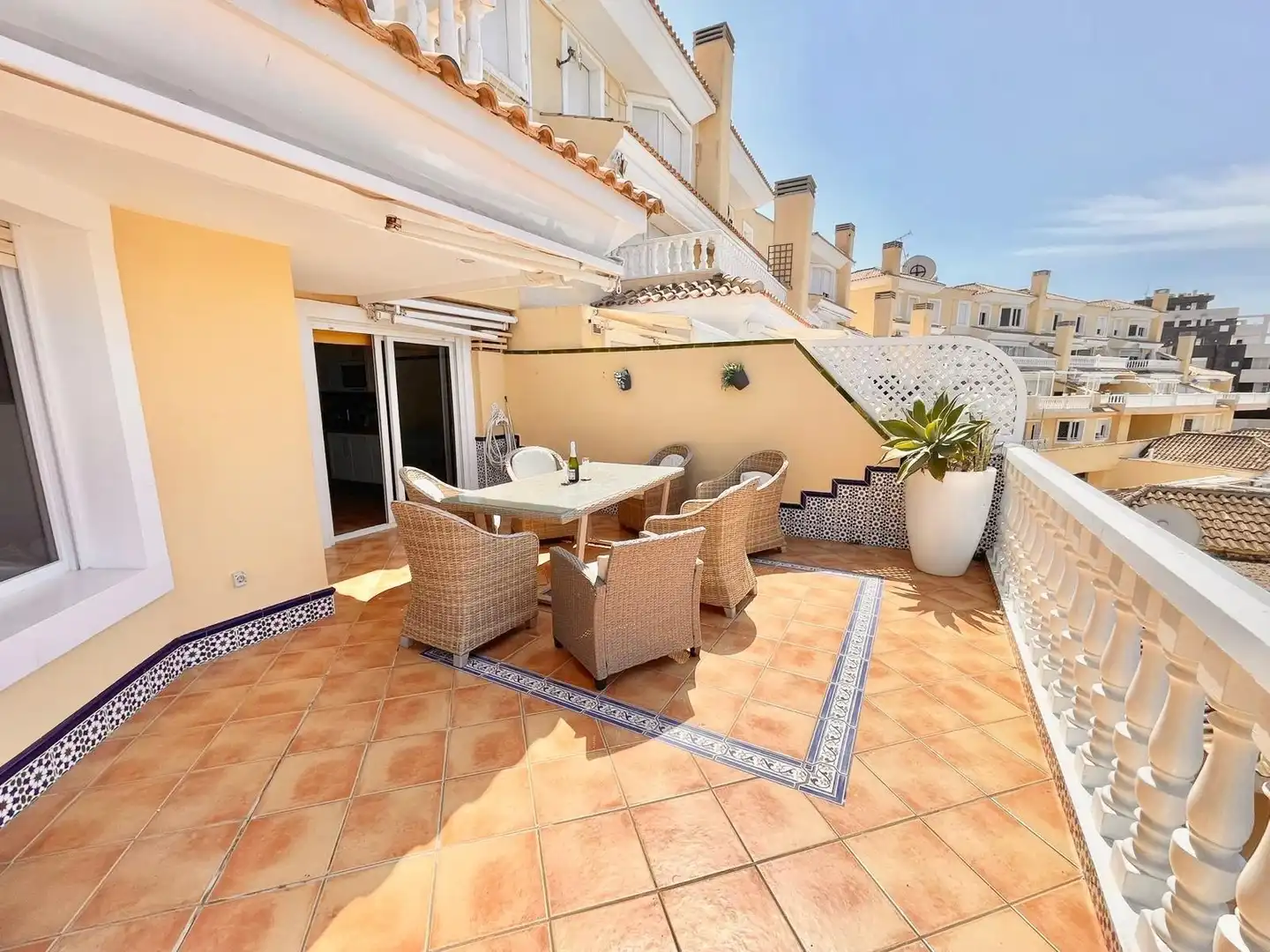 Terrasse von Haus oder Chalet zur Miete in La Manga del Mar Menor mit Klimaanlage, Heizung und Terrasse