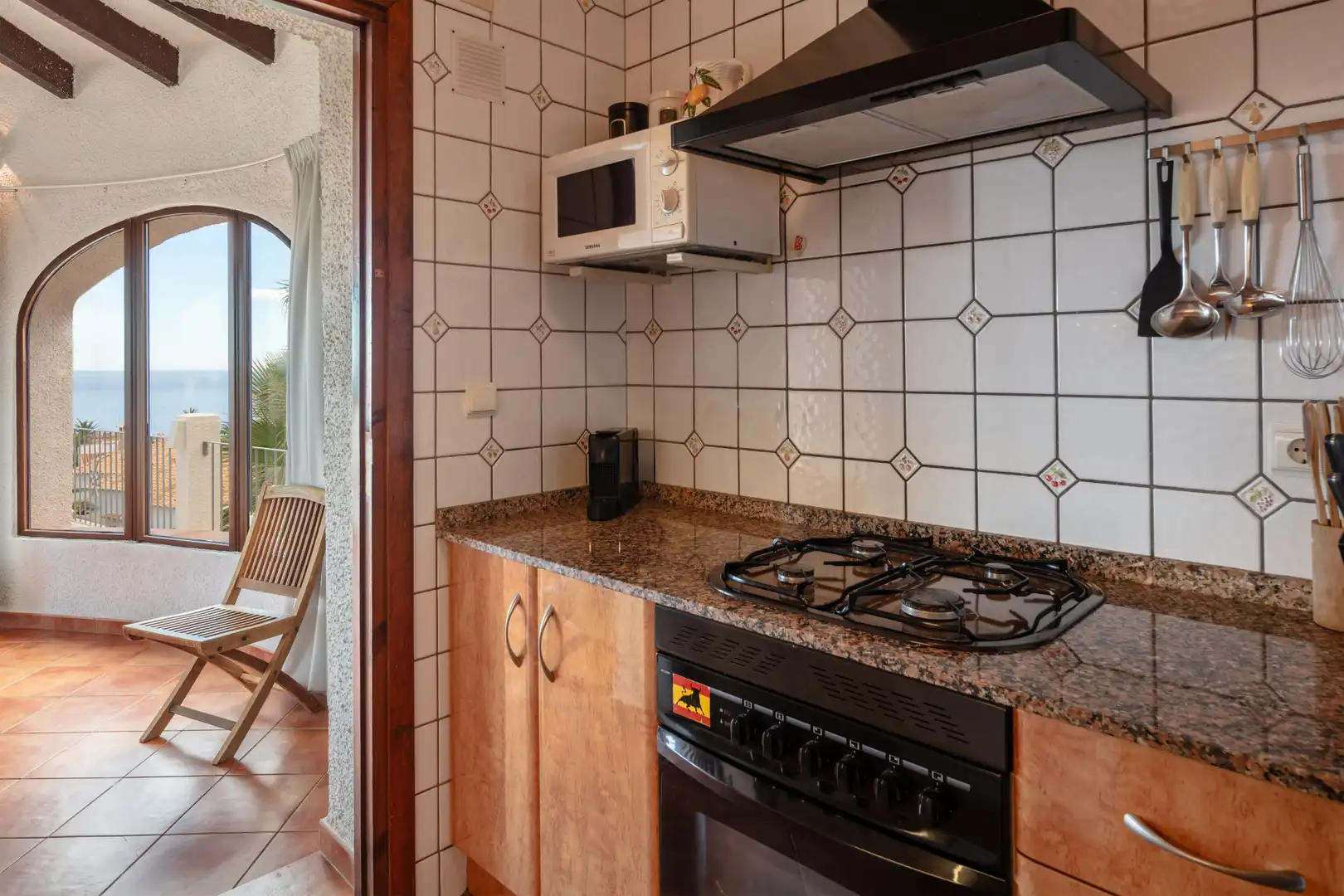 Cuina de Casa o xalet en venda en Jávea / Xàbia amb Aire condicionat, Jardí privat i Terrassa