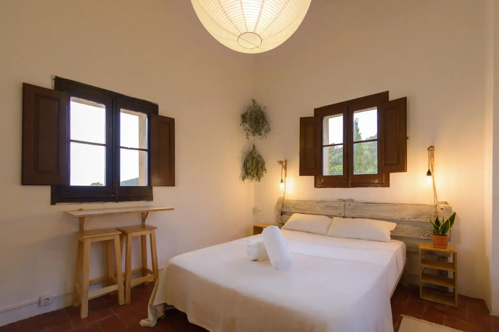 Habitación de Finca rústica de alquiler en Pineda de Mar con Calefacción, Jardín privado y Terraza