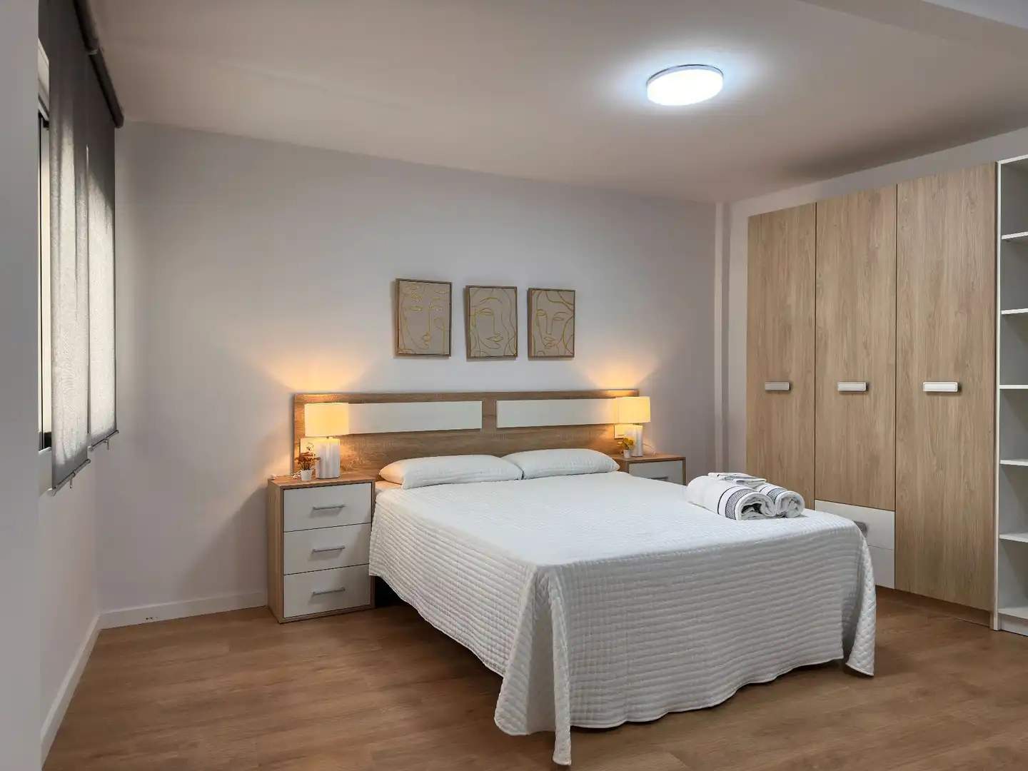 Schlafzimmer von Wohnung zum Verkauf in Albaida mit Heizung, Abstellraum und Möbliert