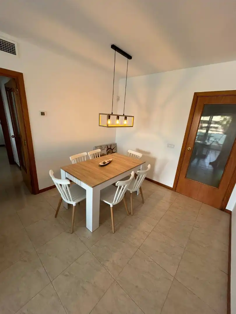 Dining room of Flat for rent in Cunit  with Air Conditioner, Terrace and Furnished