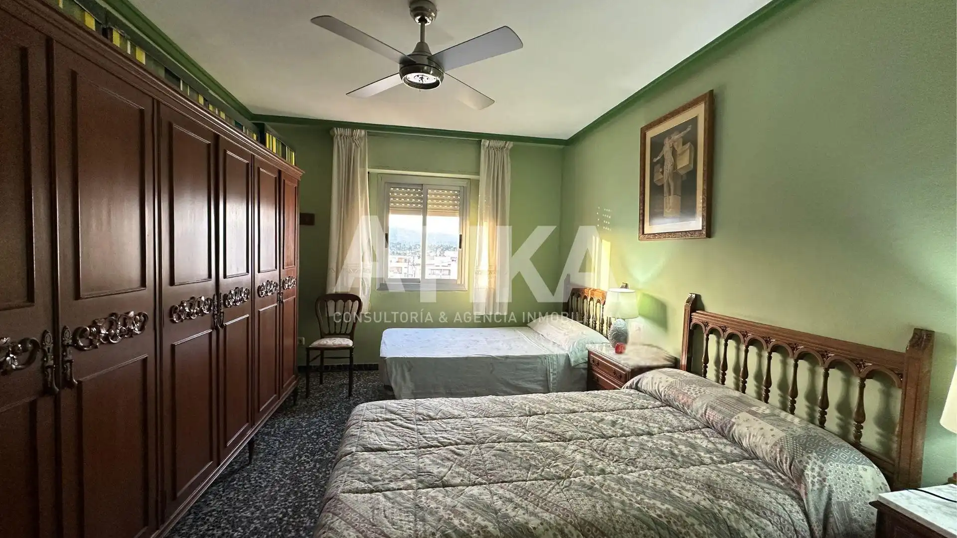 Schlafzimmer von Wohnung zum Verkauf in Ontinyent mit Klimaanlage, Heizung und Terrasse