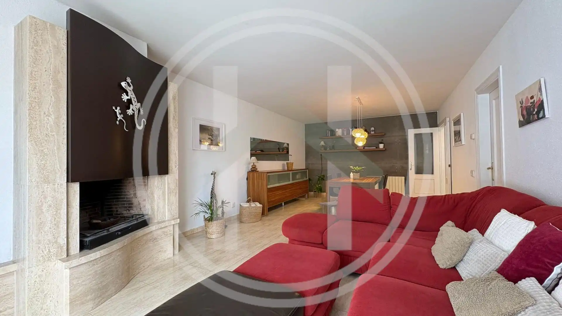 Wohnzimmer von Haus oder Chalet zum Verkauf in Cardedeu mit Heizung, Privatgarten und Terrasse