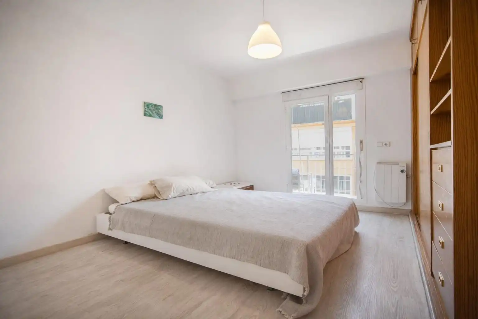Schlafzimmer von Wohnungen zum Verkauf in  Palma de Mallorca mit Klimaanlage, Privatgarten und Parkett