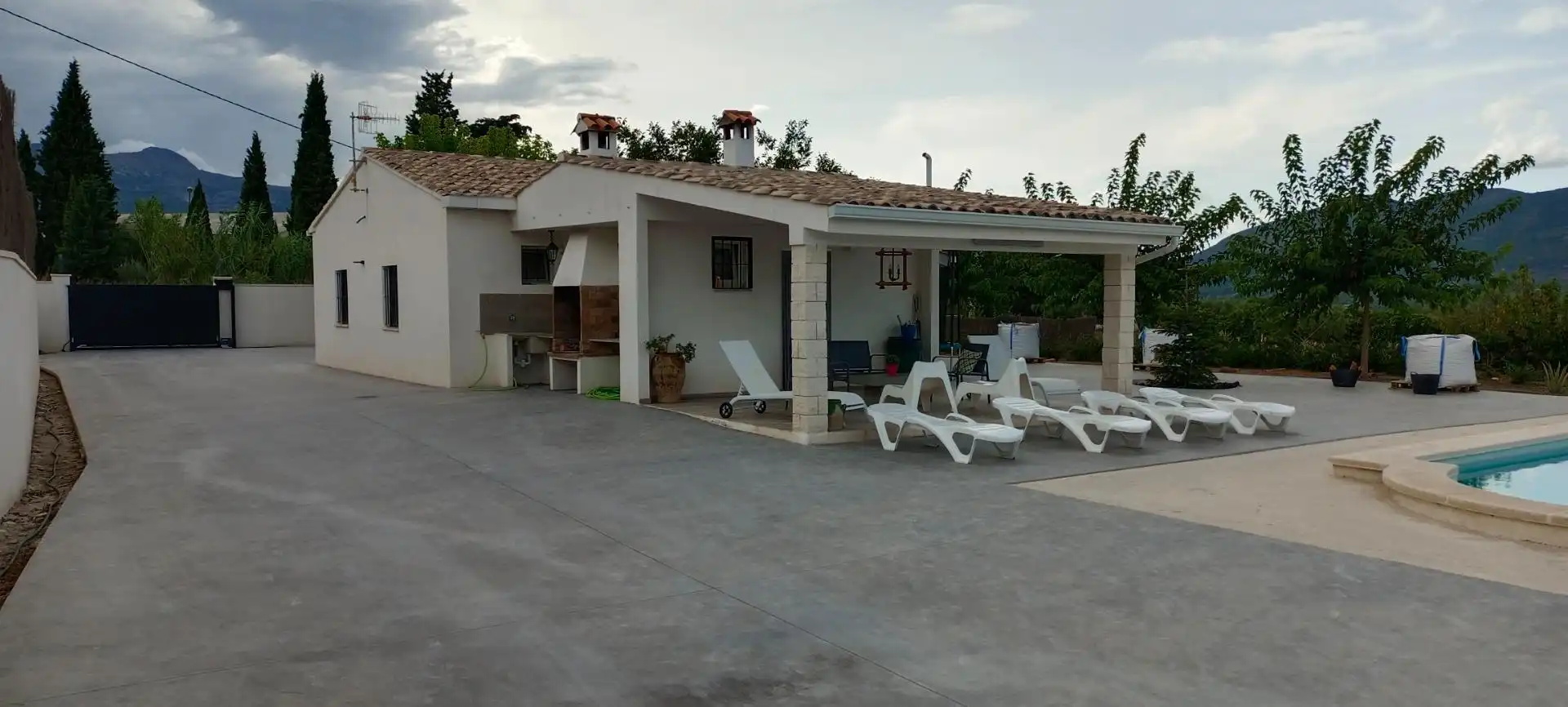 Terraza de Casa o chalet en venta en Benimarfull con Aire acondicionado, Calefacción y Jardín privado