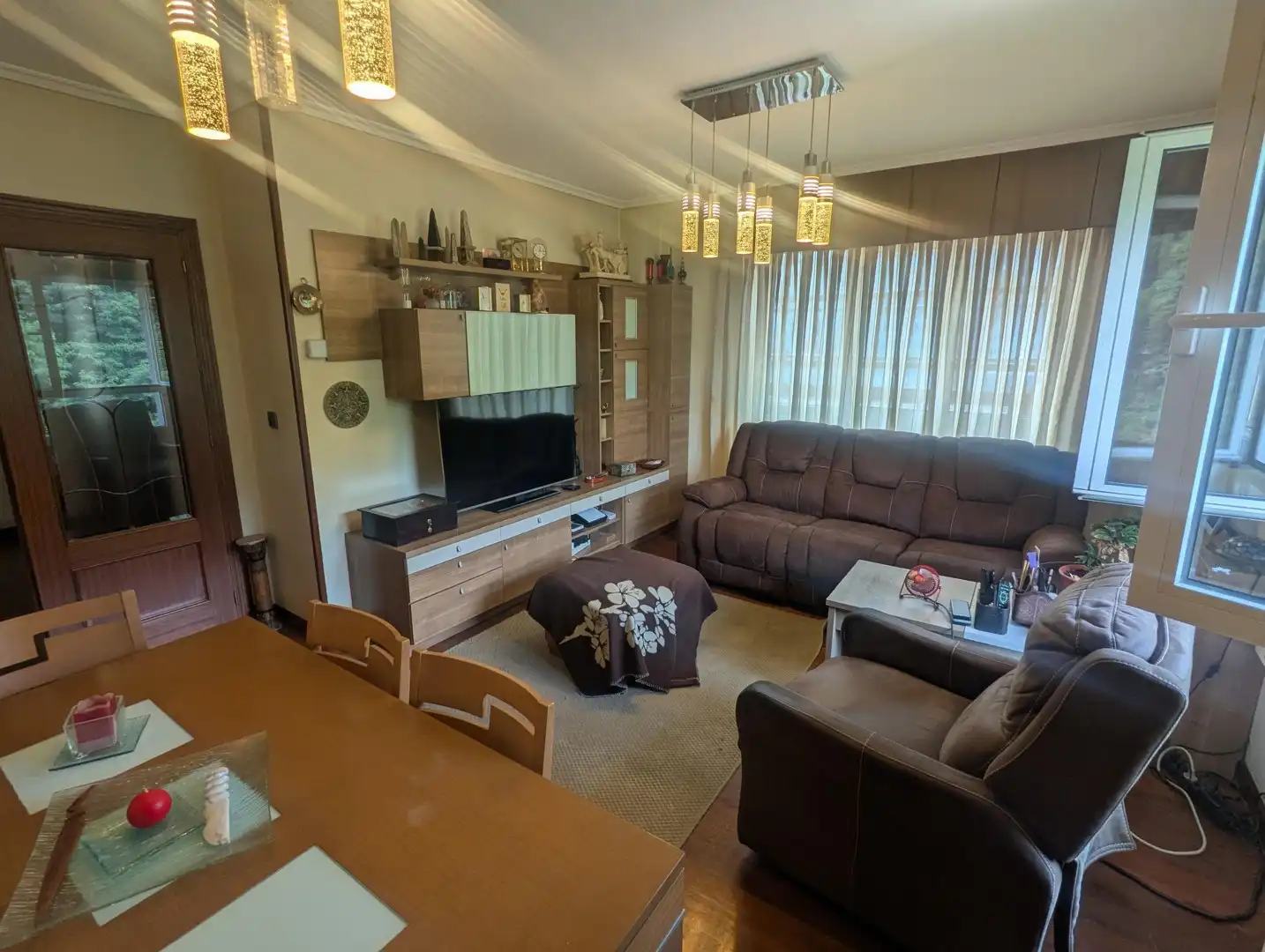 Living room of Flat for sale in Bilbao   with Storage room and Furnished