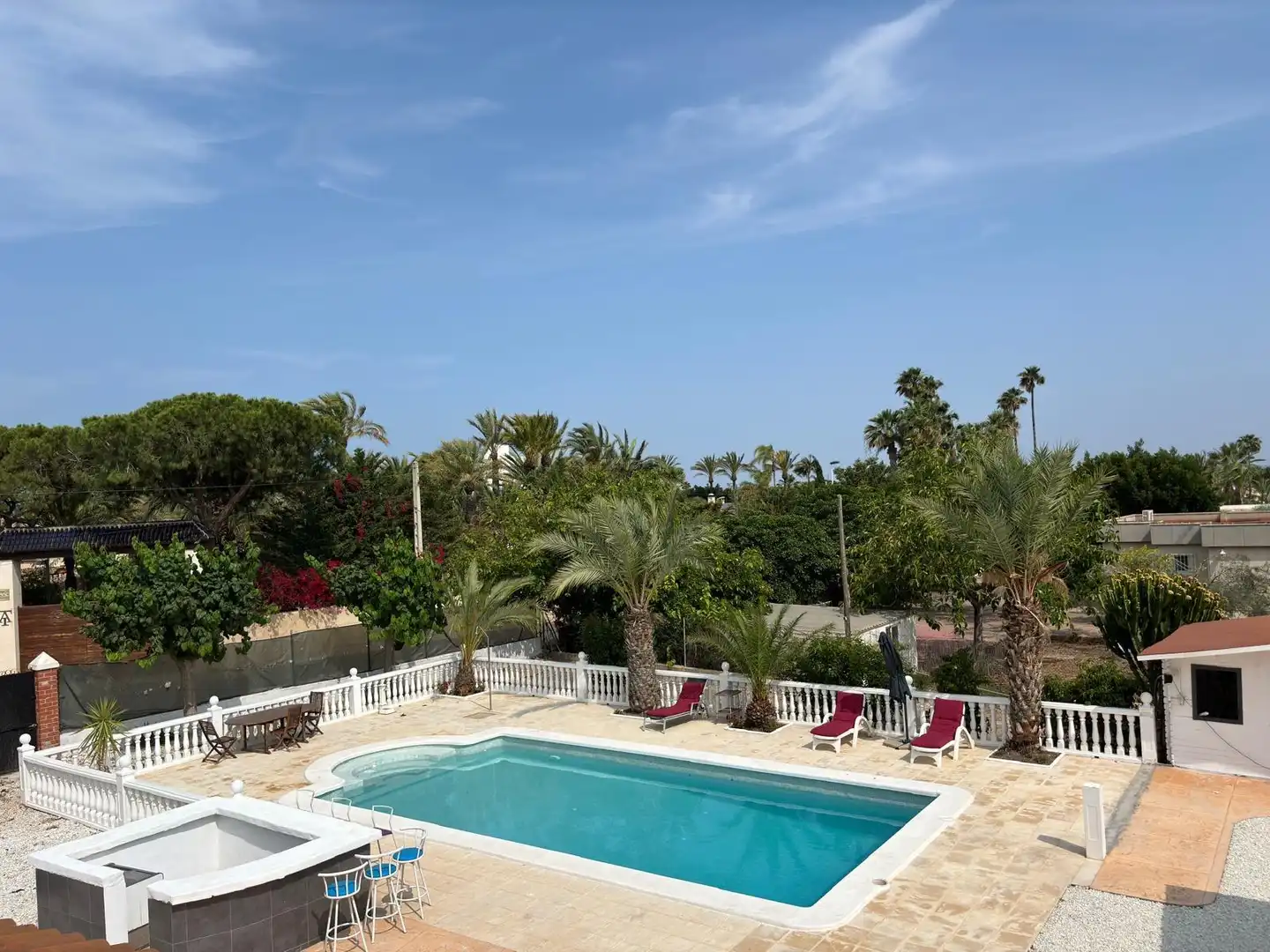 Piscina de Casa o xalet en venda en Elche / Elx amb Aire condicionat, Jardí privat i Terrassa