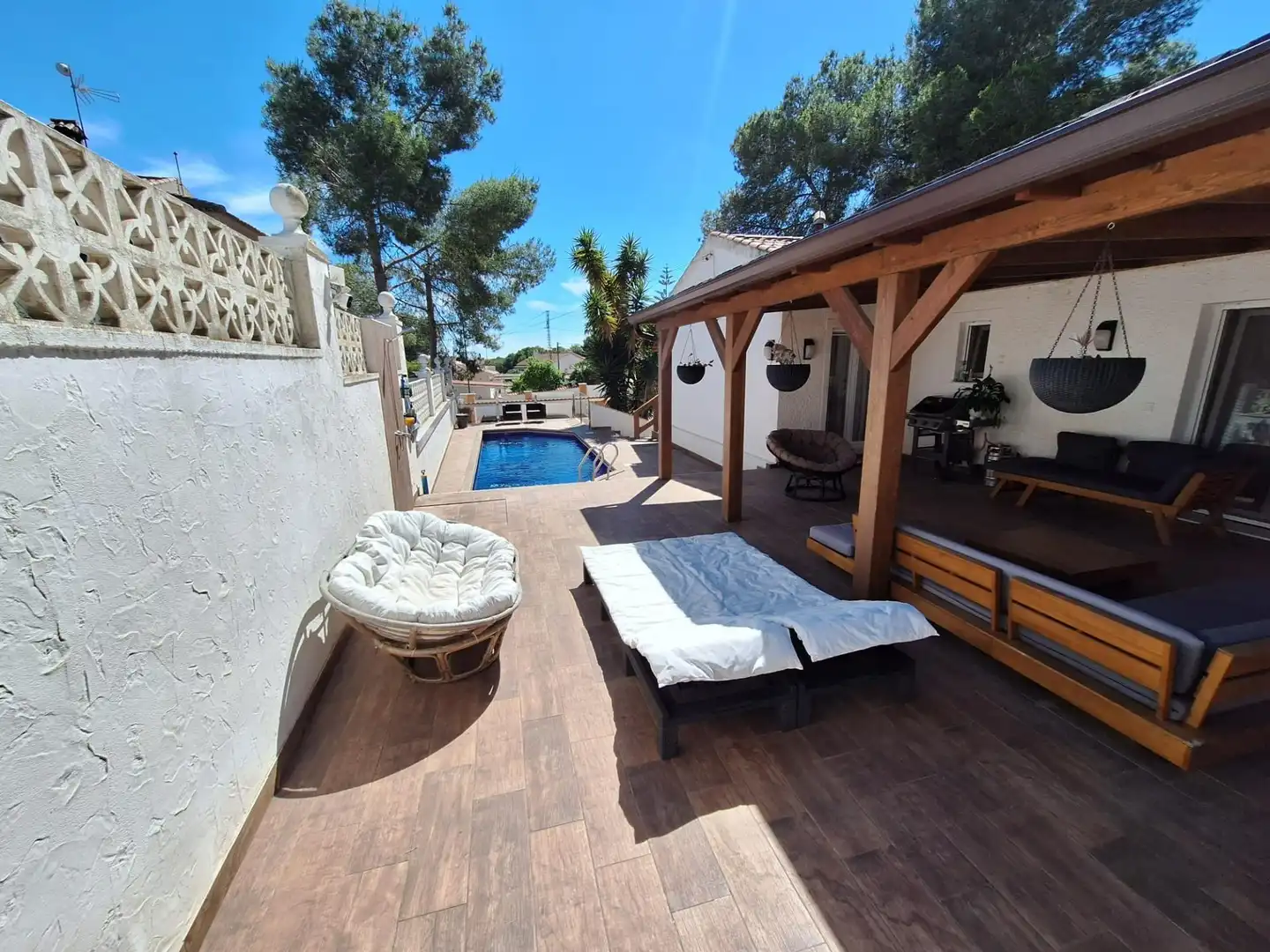 Terrassa de Casa o xalet en venda en Pilar de la Horadada amb Piscina
