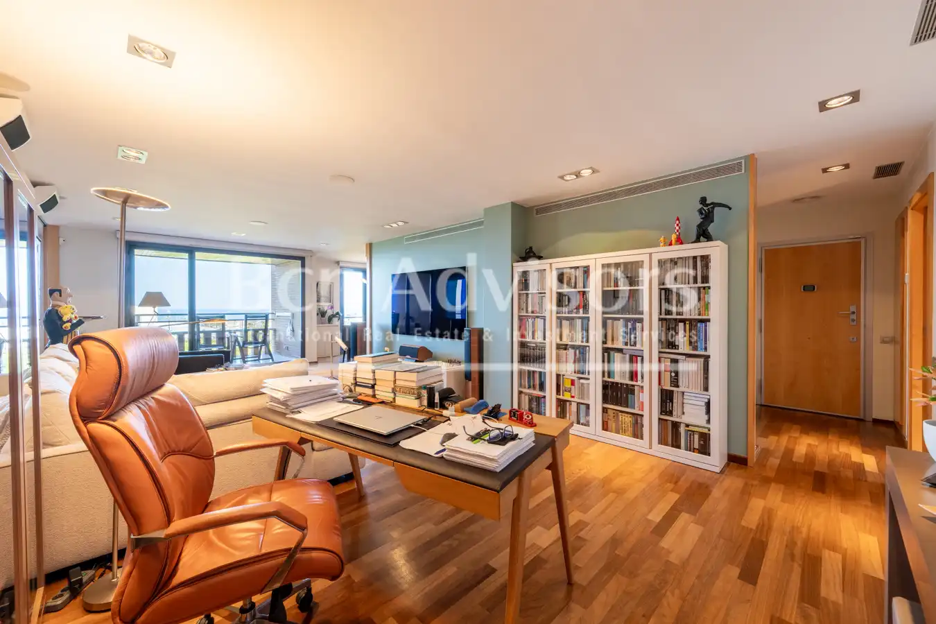 Sala de estar de Piso en venta en Barcelona con Aire acondicionado, Calefacción y Parquet