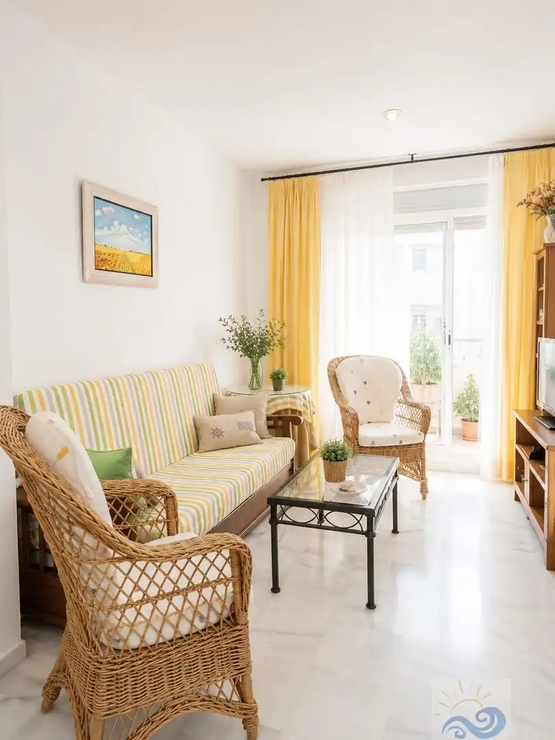 Sala de estar de Apartamento en venta en El Puerto de Santa María con Terraza y Piscina comunitaria