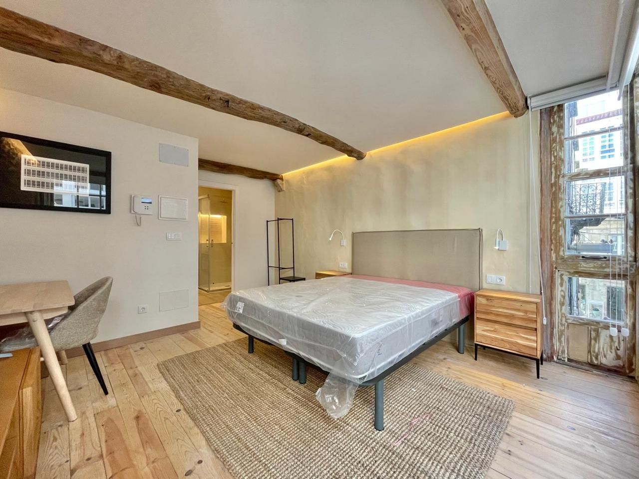 Bedroom of Flat to share in A Coruña Capital   with Heating, Parquet flooring and Furnished