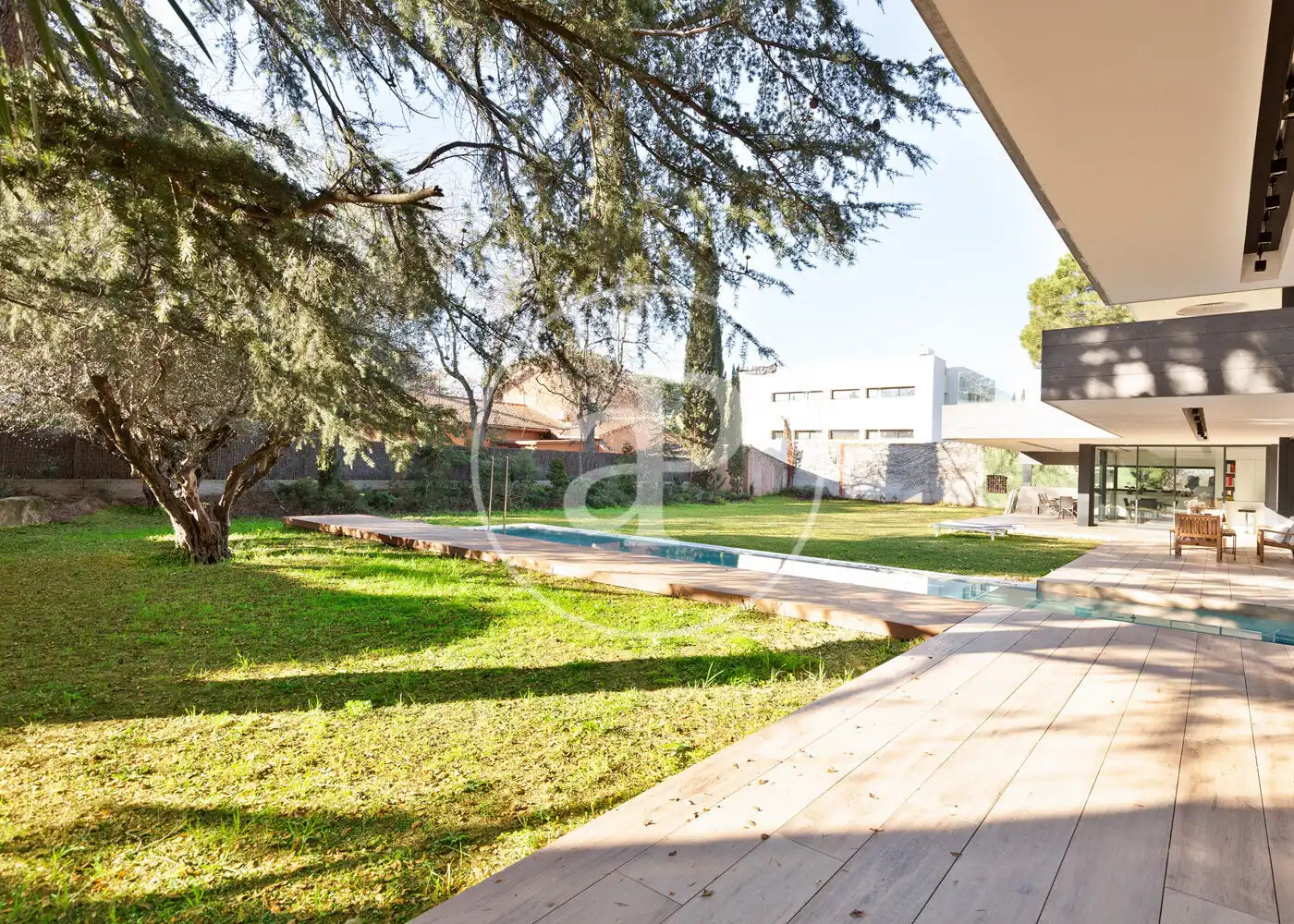 Garden of Houses for sale in Sant Cugat del Vallès  with Air Conditioner, Heating and Private garden