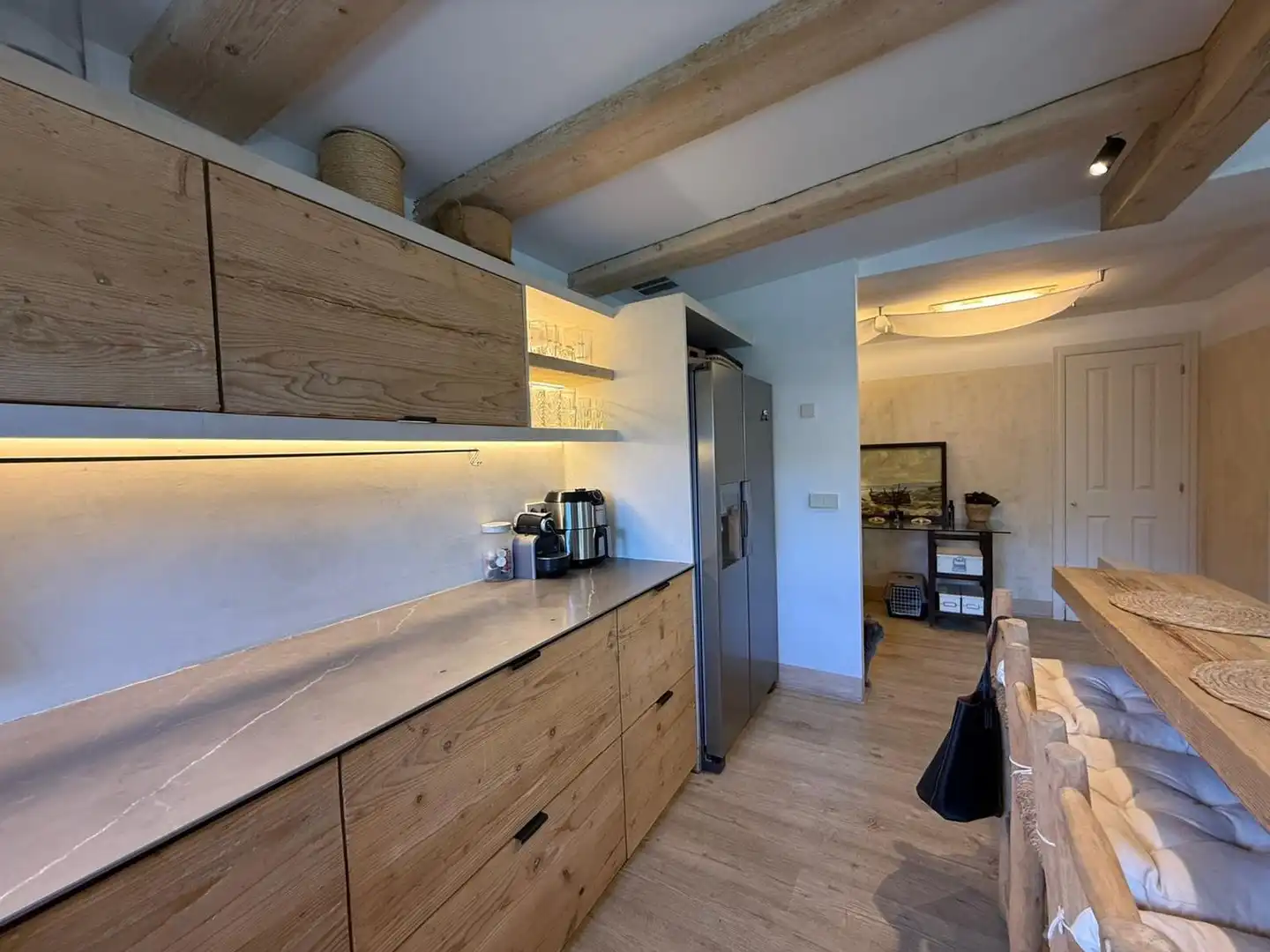 Kitchen of Flat for rent in Castell d'Aro, Platja d'Aro i s'Agaró  with Air Conditioner, Private garden and Terrace