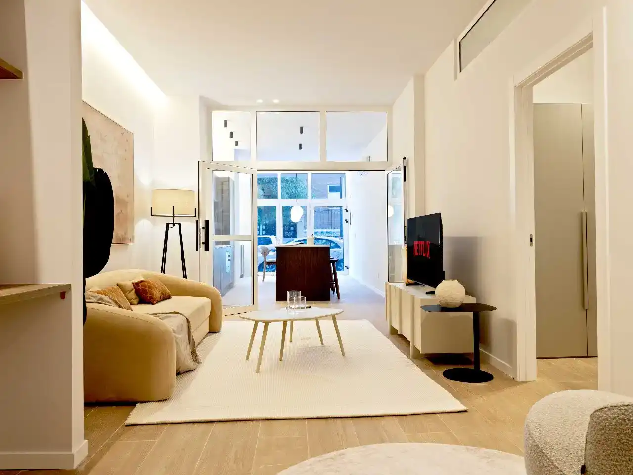 Sala de estar de Piso en venta en Valencia con Aire acondicionado, Jardín privado y Amueblado