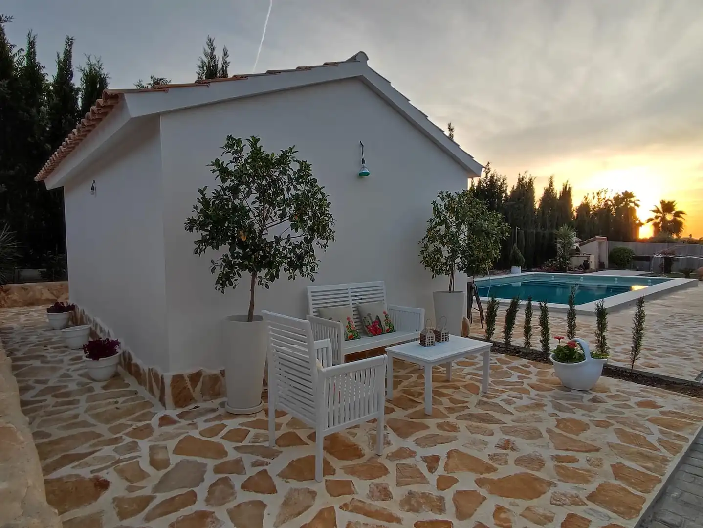 Chalet con piscina en venta en La Carlota