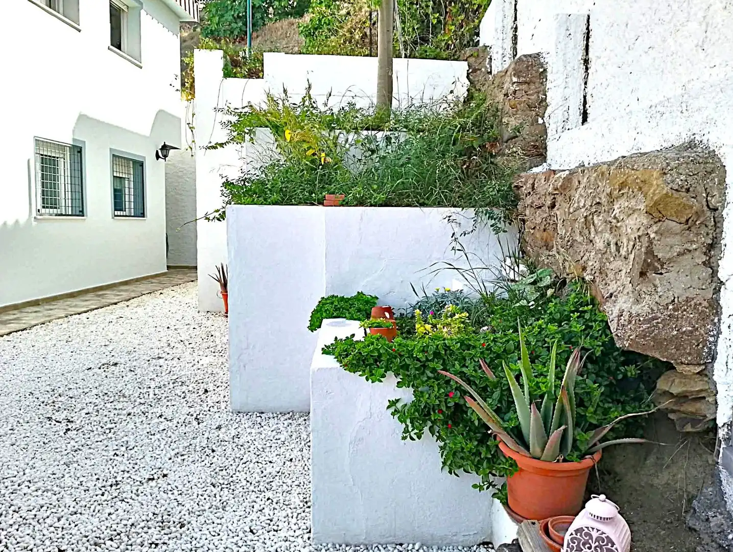 Garten von Wohnung zur Miete in Málaga mit Klimaanlage, Privatgarten und Terrasse