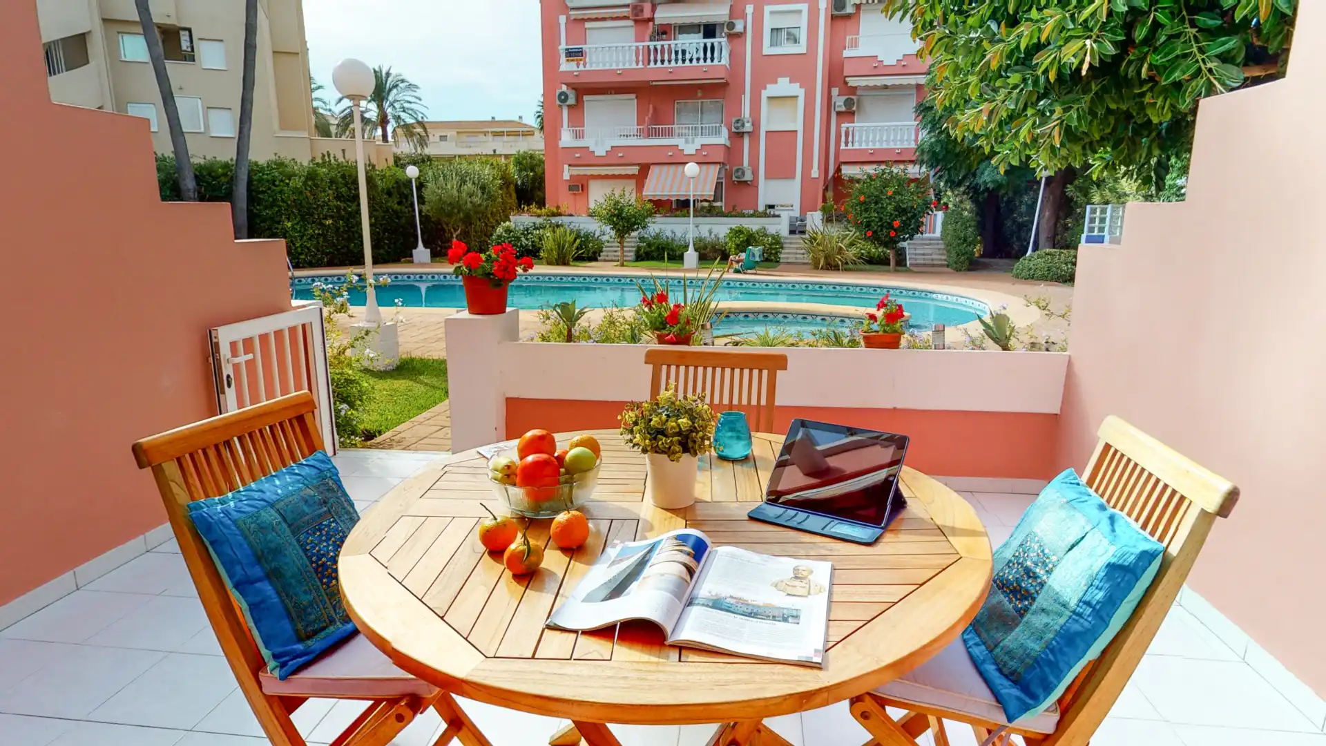 Garden of Apartments for rent in Dénia  with Air Conditioner, Heating and Terrace