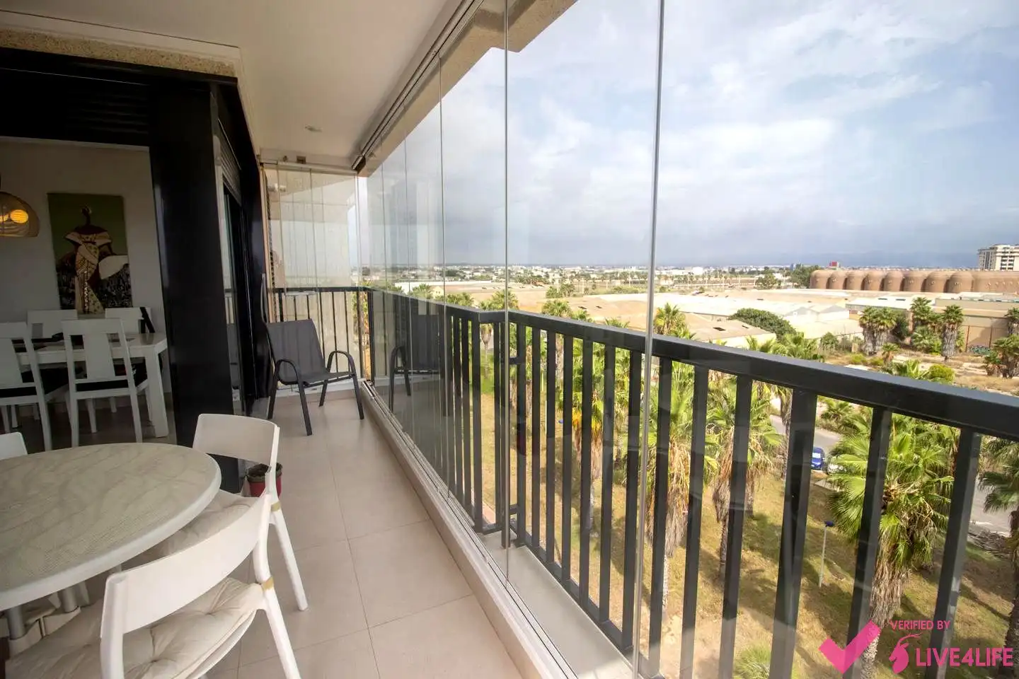 Terrasse von Wohnung zur Miete in Alboraya mit Klimaanlage, Terrasse und Möbliert