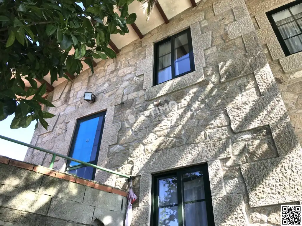 Vista exterior de Casa o chalet en venta en Ames con Terraza y Piscina