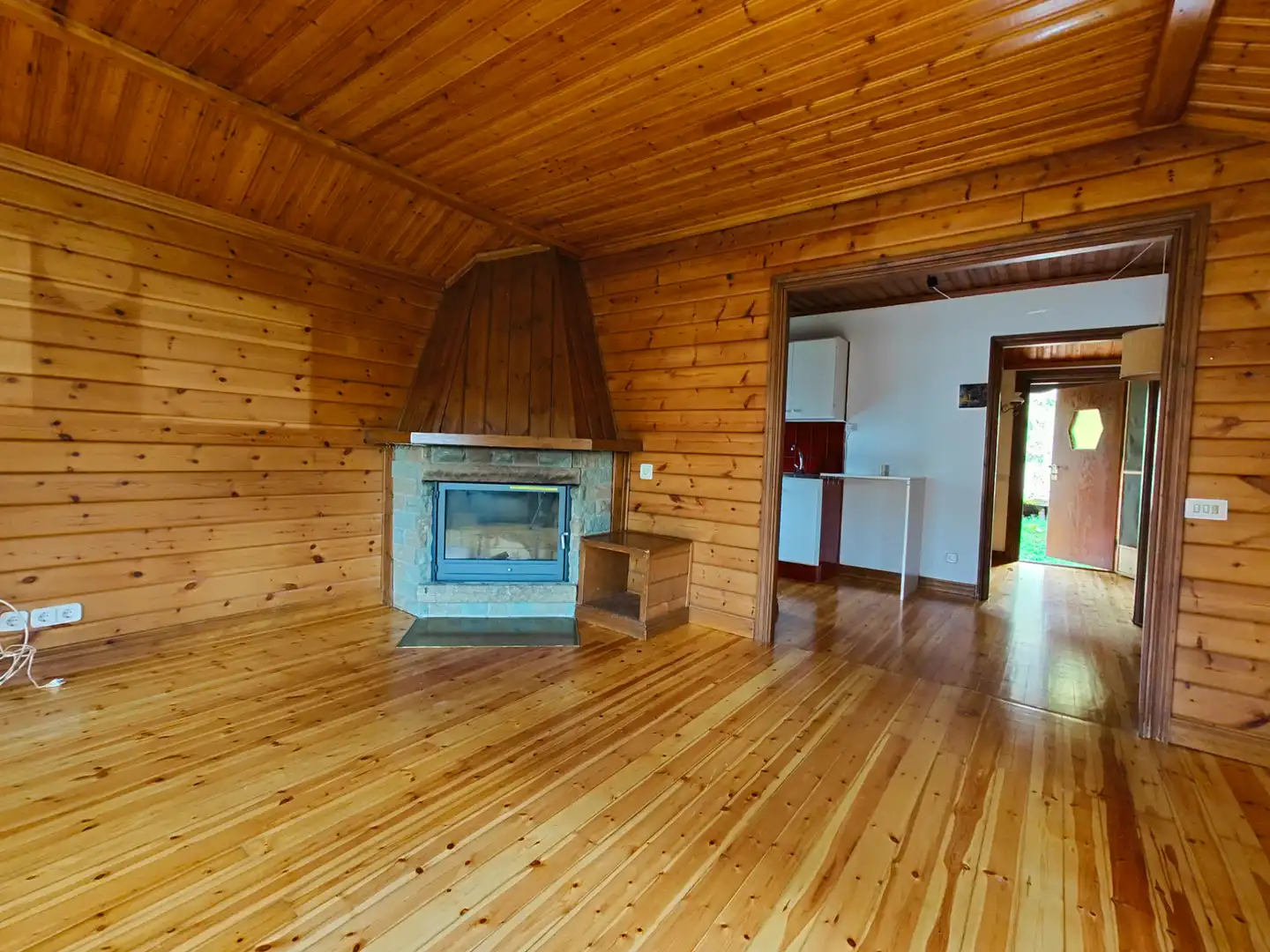 Sala d'estar de Casa o xalet en venda en Camprodon amb Jardí privat, Parquet i Terrassa