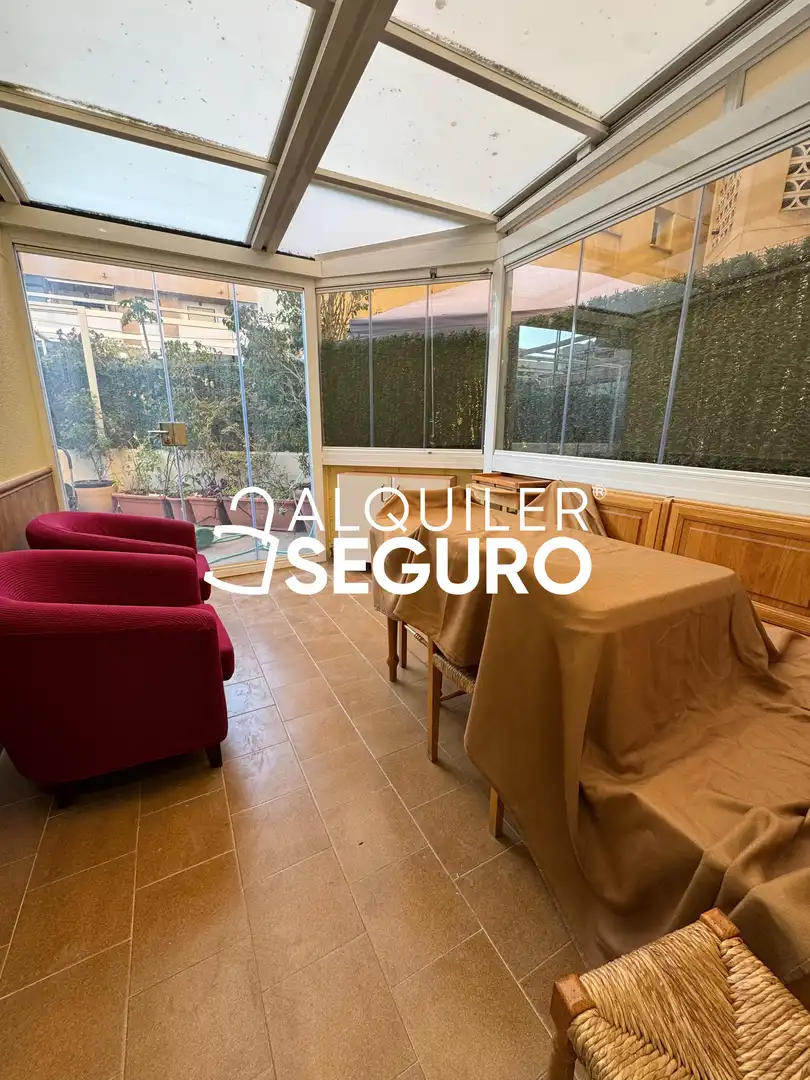 Jardín de Piso de alquiler en Málaga con Aire acondicionado, Terraza y Amueblado