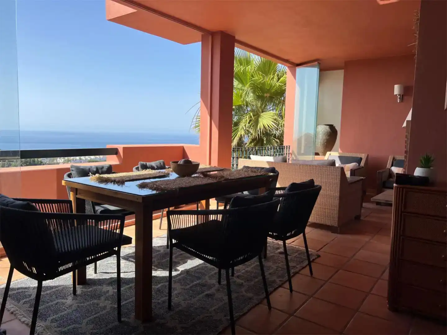 Terrassa de Apartament en venda en Mijas amb Aire condicionat i Piscina