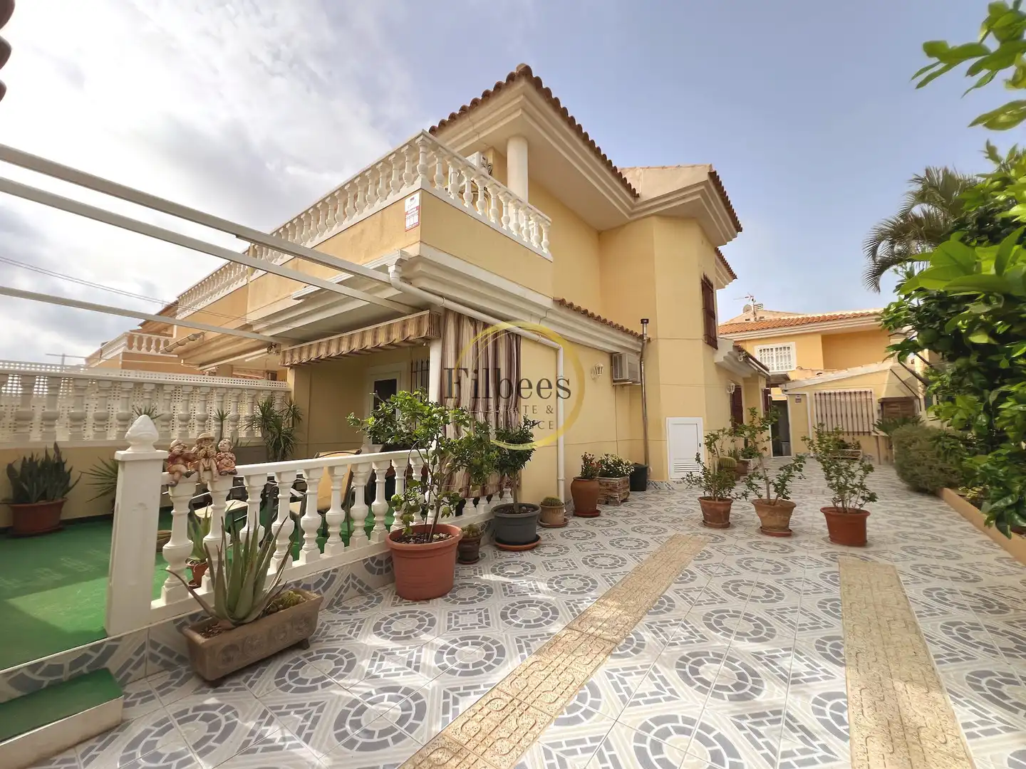 Vista exterior de Finca rústica en venda en Mazarrón amb Aire condicionat, Jardí privat i Terrassa