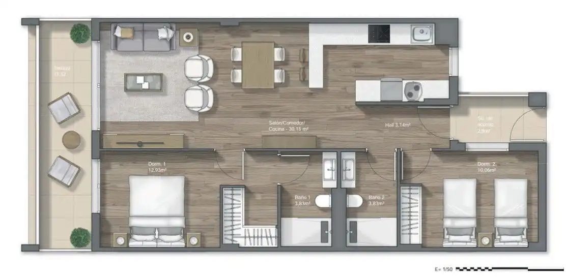 Apartament amb piscina en venda a Pago Cerro Lagos, imagen 22