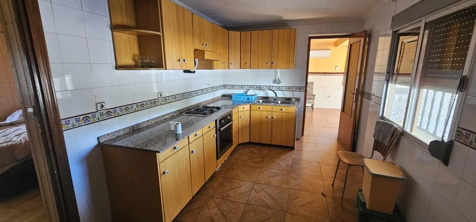 Cocina de Casa o chalet en venta en Algueña con Aire acondicionado, Calefacción y Jardín privado