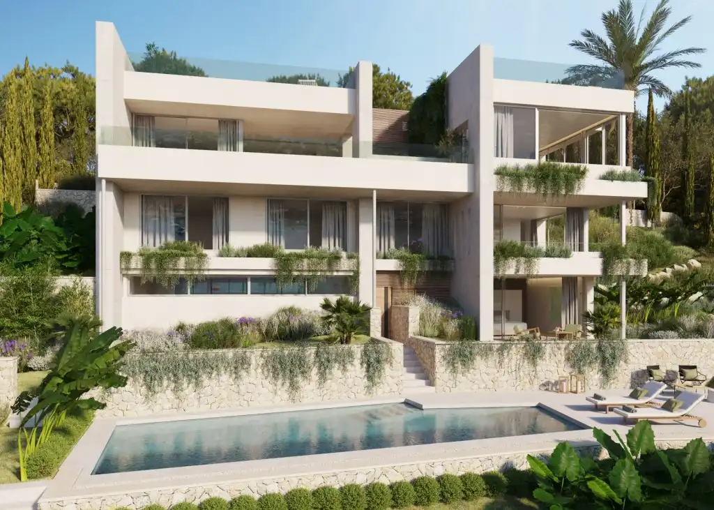 Exterior view of Houses for sale in Calvià  with Air Conditioner, Heating and Private garden
