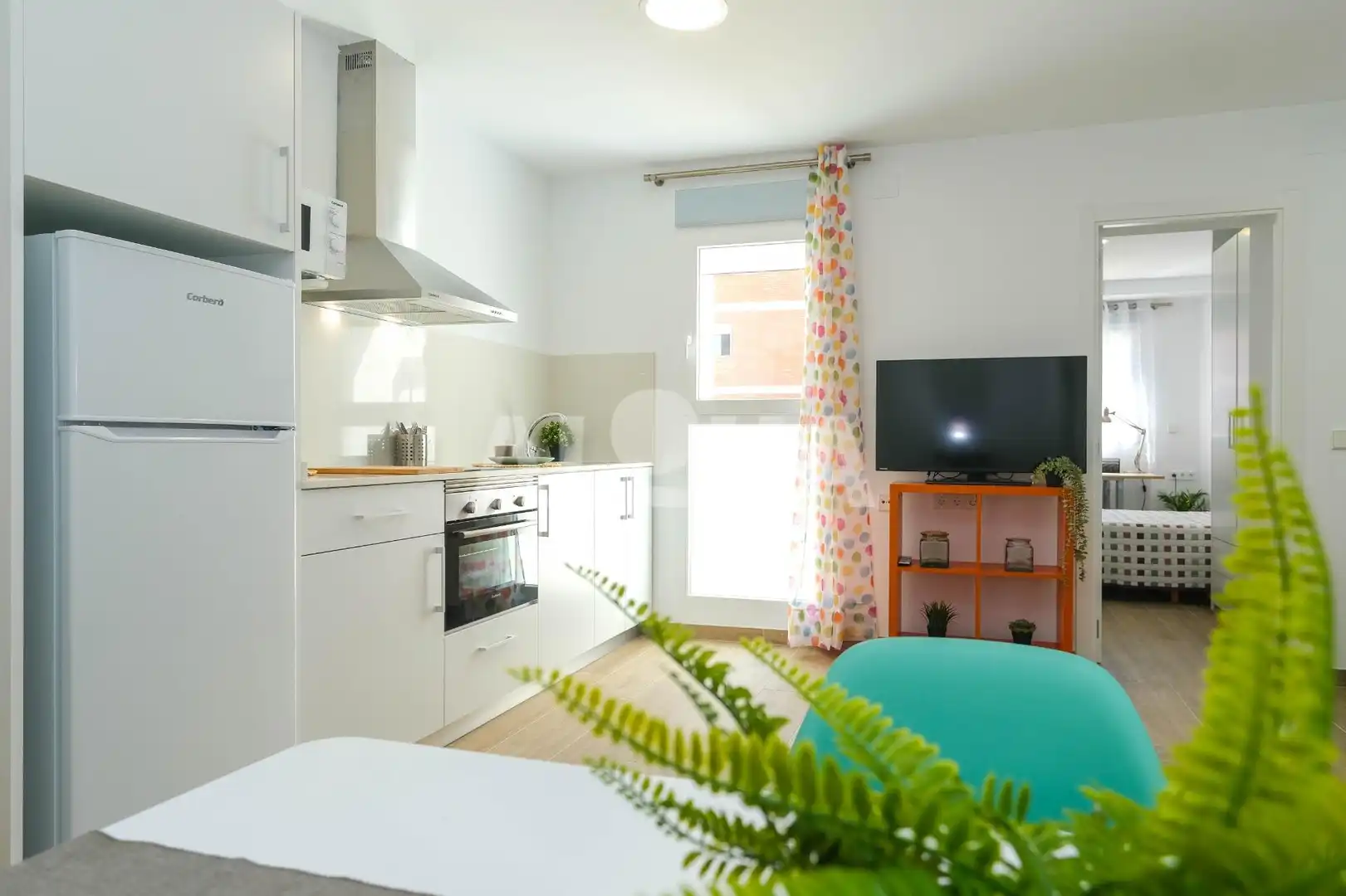 Cocina de Apartamento de alquiler en Alfara del Patriarca con Aire acondicionado, Terraza y Amueblado